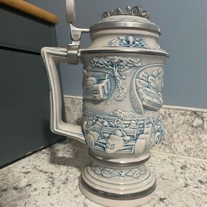Vintage Race Car Beer Stein